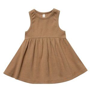 Quincy Mae -- Ribbed Tank Dress - Copper - 18-24 m - Organic Cotton